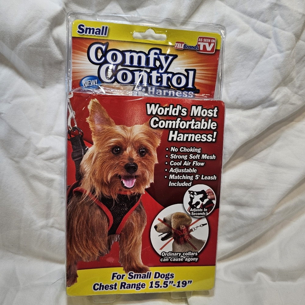 Comfy Control Dog Harness - Red - Picture 3 of 8